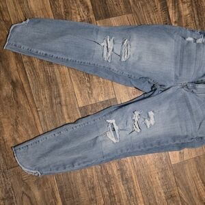 Maurices Light Blue Distressed Skinny Jeans